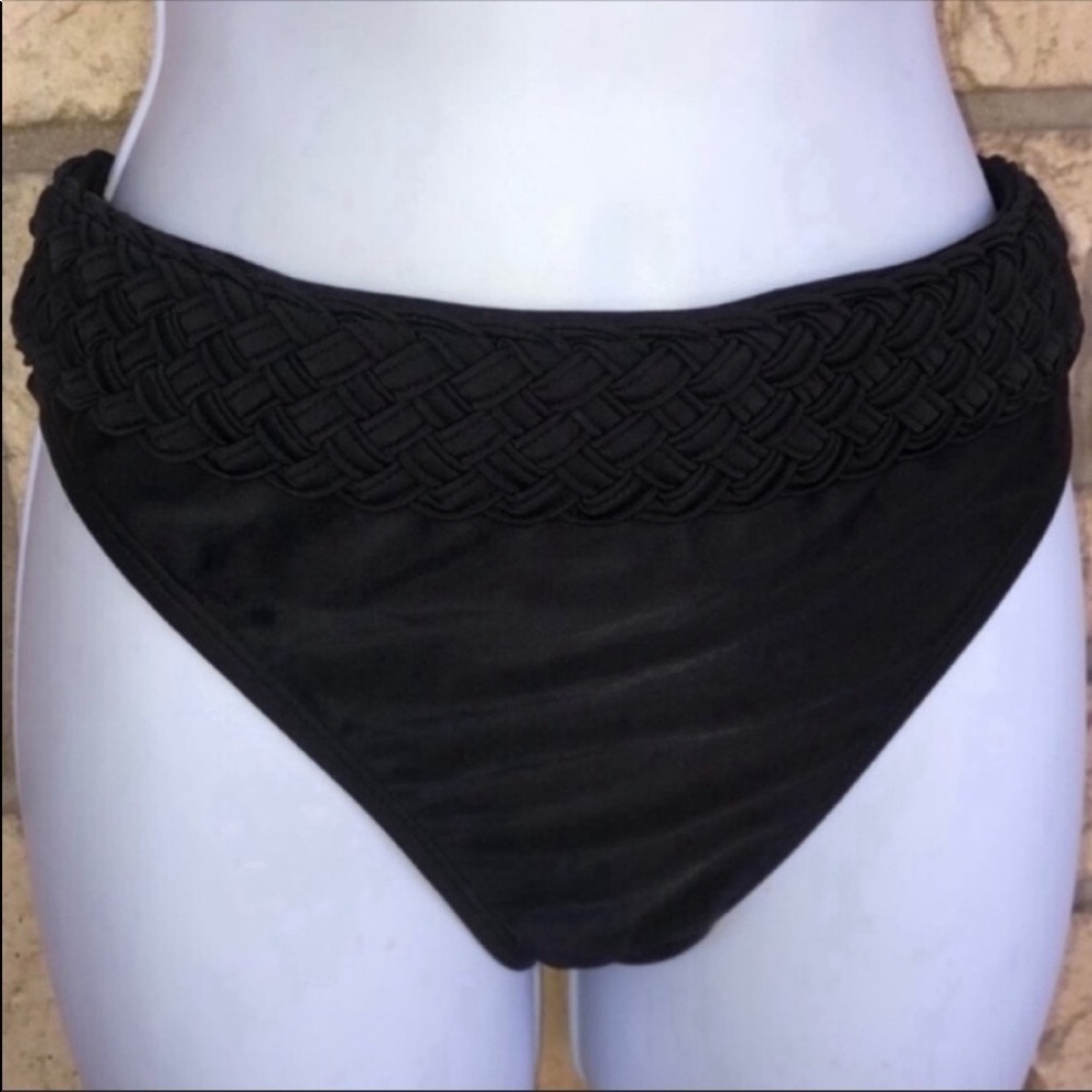 La Blanca By Rod Beattie Beaded waist Black Size 10 NWOT